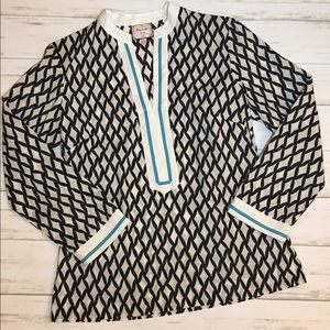 Becky & Max Black and White Tunic